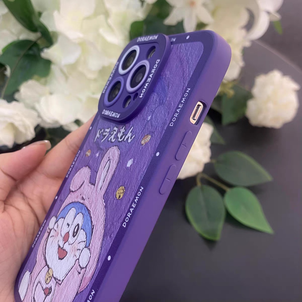 IPHONE Ins Pola Kartun Cocok Untuk Iphone14 14pro 14plus 13 13pro 13prm iPhone12 7Plus 8Plus Xr XS 13 Pro Max Empat Sudut Casing Ponsel Tahan Guncangan