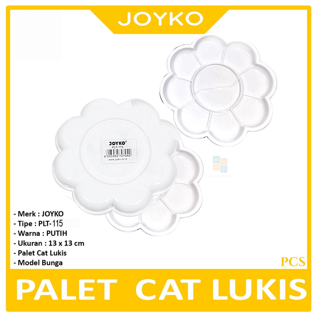 

JOYKO Wadah Cat - Palete Lukis PLT-115 Warna Putih - Pcs