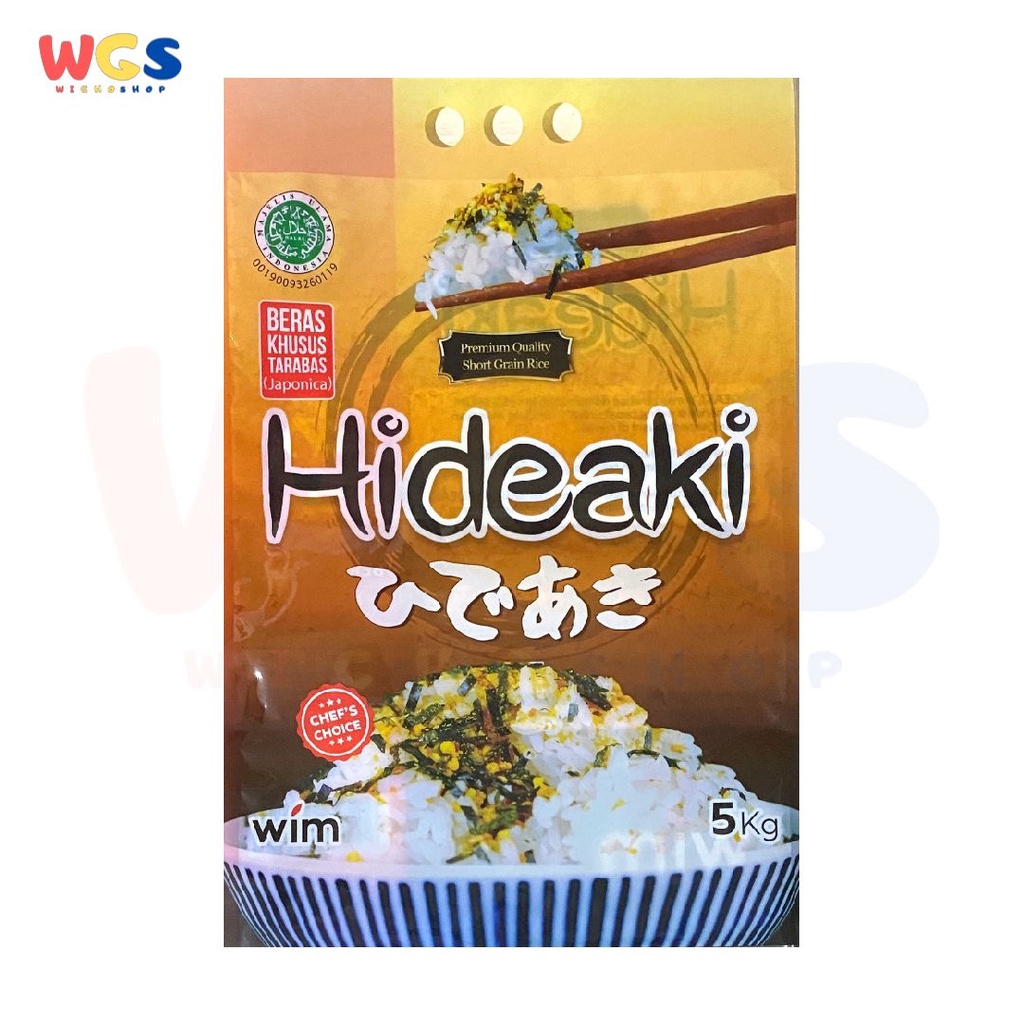 Beras Jepang Hideaki Premium Grade 5kg - Beras Bento - Sushi - Onigiri