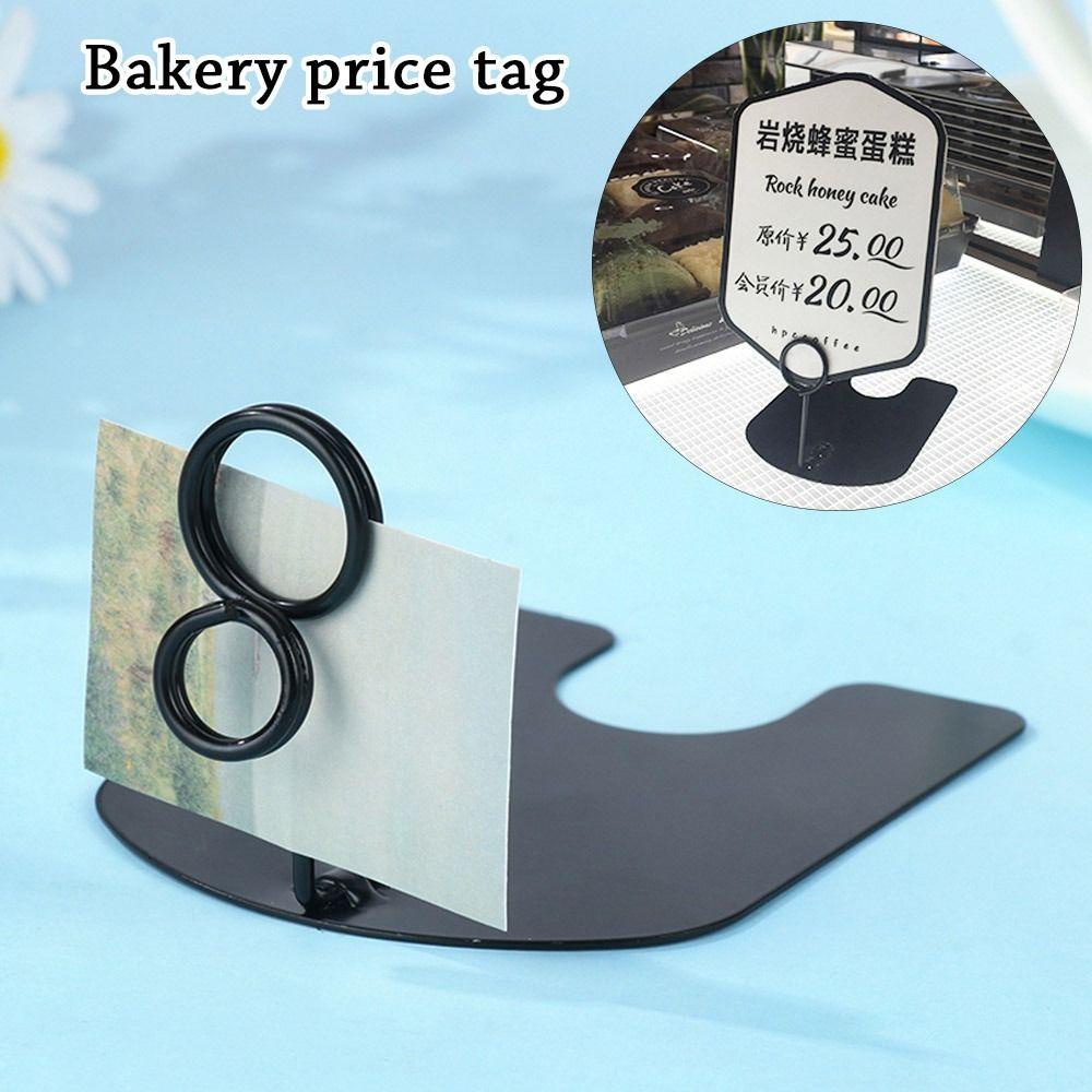 Suyo 2Pcs Tempat Kartu Holder Desktop Dekorasi Pernikahan Foto Klip Price Label Holder