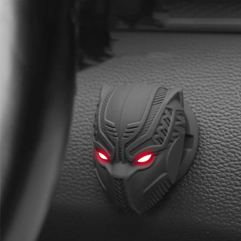 Car Engine Start Stop Button Pelindung Cover Iron Man Black Panther  Aksesoris Mobil