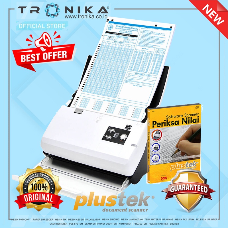 SCANNER PERIKSA NILAI LJK PLUSTEK SmartOffice PS30D Automatic Document Feeder (ADF)