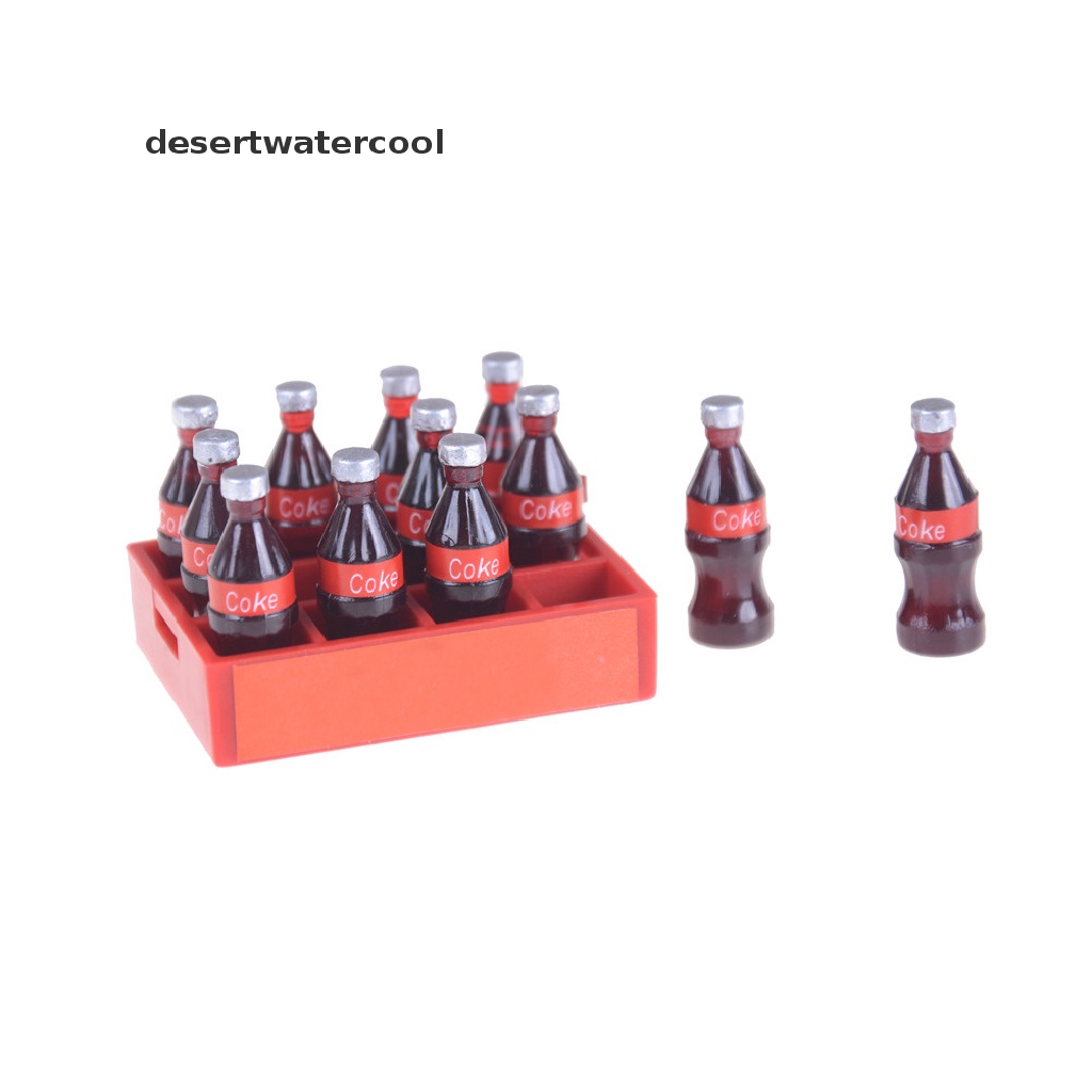 Deid 13pcs/set1: 12mini Coke Tray Model Mainan Rumah Boneka Miniatur Mainan Boneka Minuman Mainan Martijn