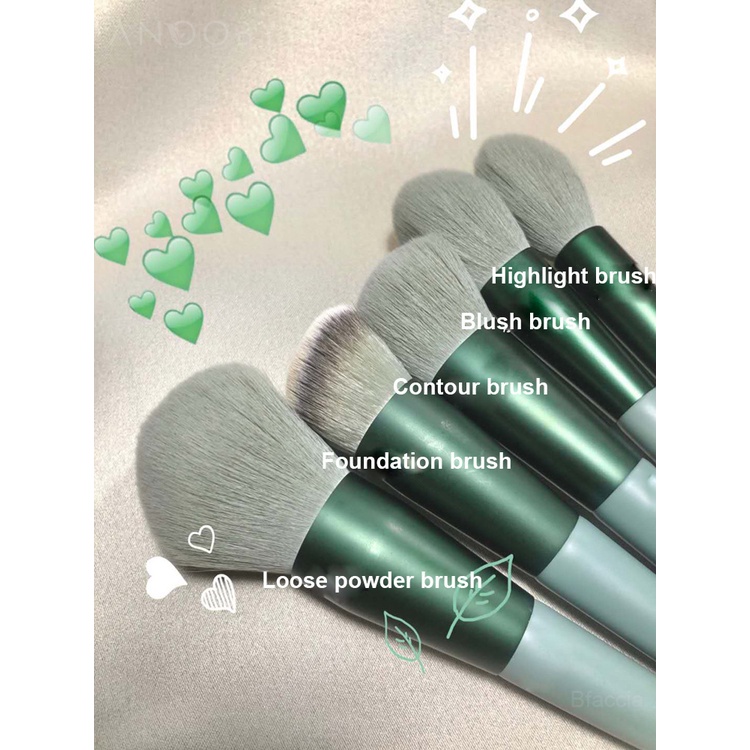 8/13pcs Set Brush Makeup Lembut Eyeliner Eye Shadow Brush Foundation Kosmetik Blush Bedak Blending Tools