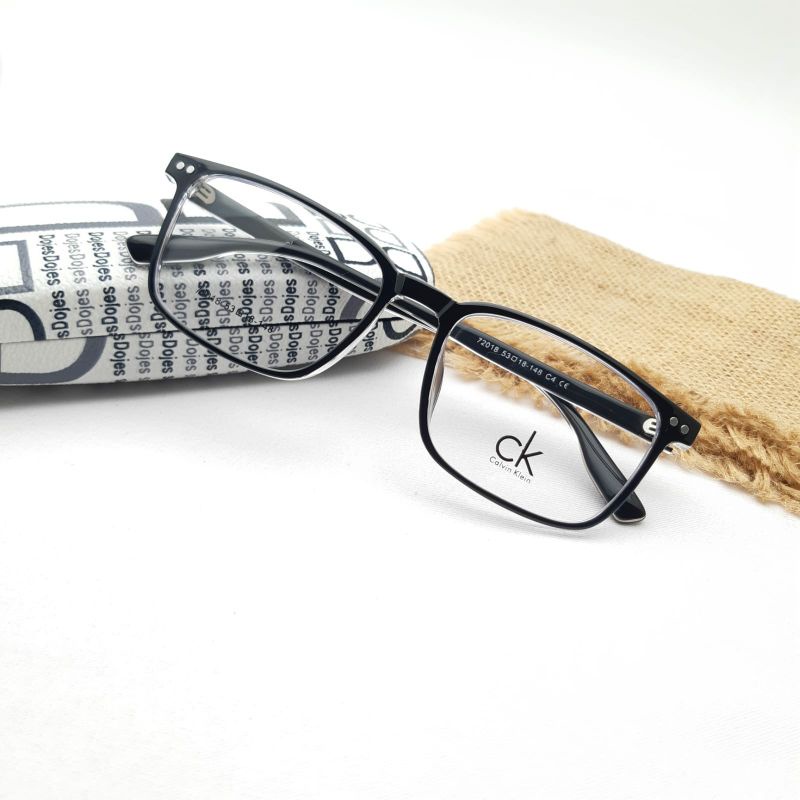 TERMURAH SE-SHOPEE Frame Kacamata Kotak Pria Wanita Bisa buat Minus Atau Normal Dan Cylinder, Kacamata Anti Radiasi