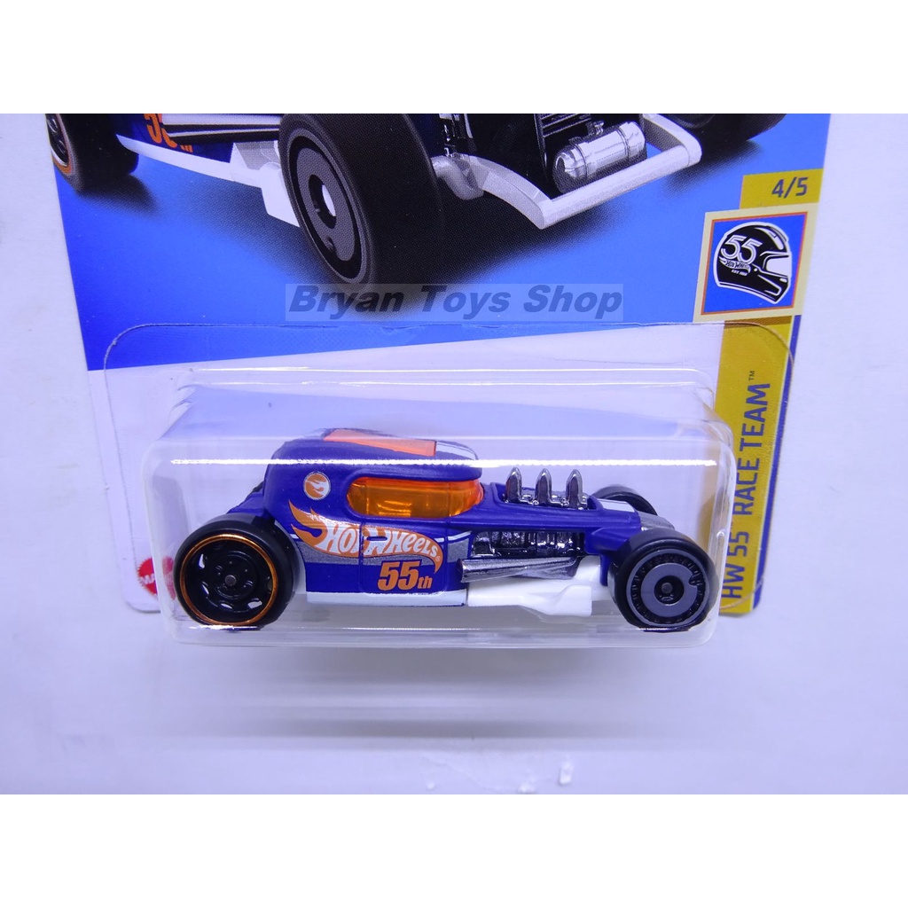 Hot Wheels TH Reg Mod Rod Biru Tua Tampo HW 55th