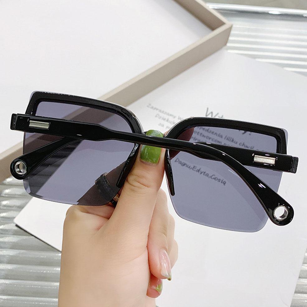 R-flower Oversized Sunglasses Vintage Desain Mewah Eyewear Square