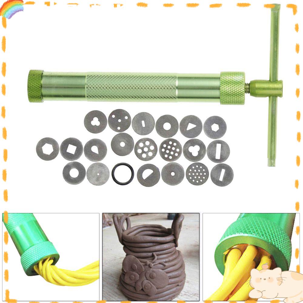 Solighter Clay Extruder Alat Tanah Liat Extrusion Discs Bagian Dekorasi Ekstruder Pasta Gula