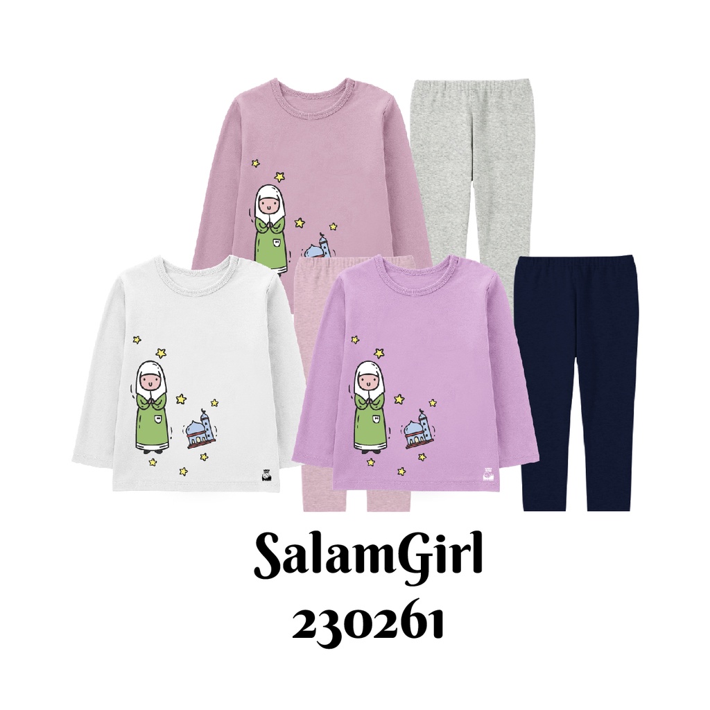 Baju Tidur Piyama Muslim Anak Series StayLatief Usia 2-8 Tahun Bahan Katun Combed 30s