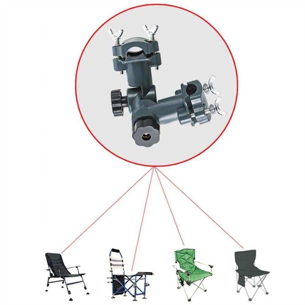 Agustinina Bracket Joran Pancing Fishing Tackle Aksesoris Kursi Pancing Konektor Outdoor Rotating Grey Fishing Umbrella Stand