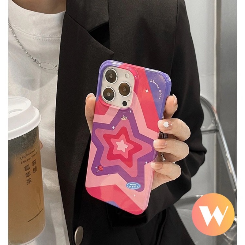 IPHONE Ins Fashion Cinta Hati Glossy Case Kompatibel Untuk Iphone11 13 14 12 Pro Max7 8 Plus X XR XS Max SE 2020 Perlindungan Kamera Tahan Guncangan Lembut Penutup Belakang