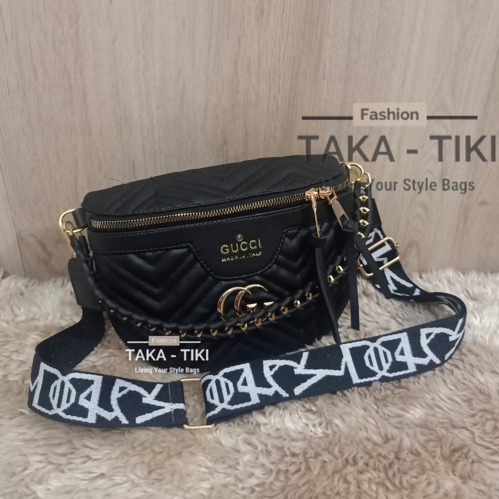 NEW ARRIVAL TAS SELEMPANG PINGGANG WAISTBAG WANITA KOREAN STYLE GC ANYAM  KEKINIAN SIMPEL MEWAH DAN ELEGANT TERBARU