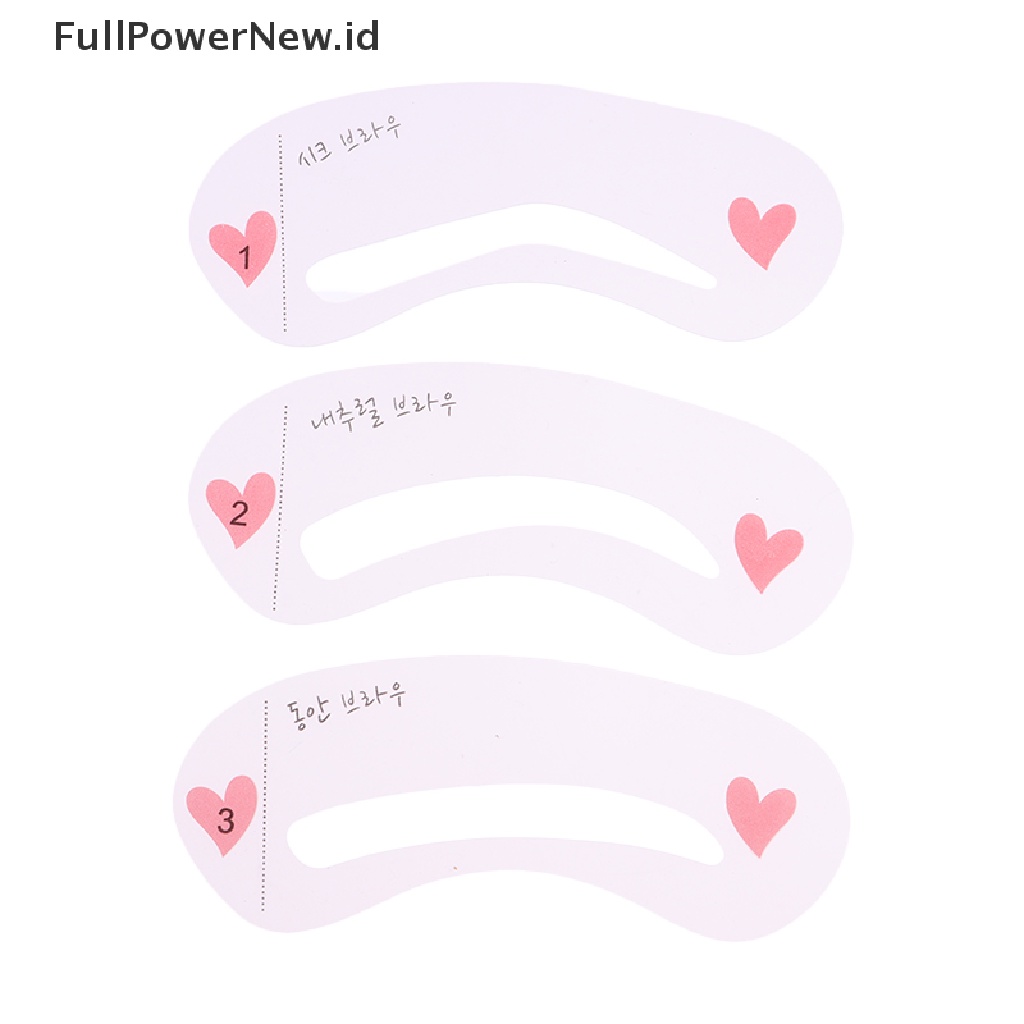 Power 10tas 3gaya Template Kartu Panduan Gambar Alis Definisi Stensil Reusable ID