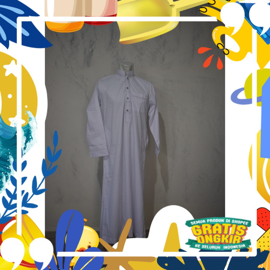 polos new / Gamis/Jubah anak no 6/7/8 merk Allebas