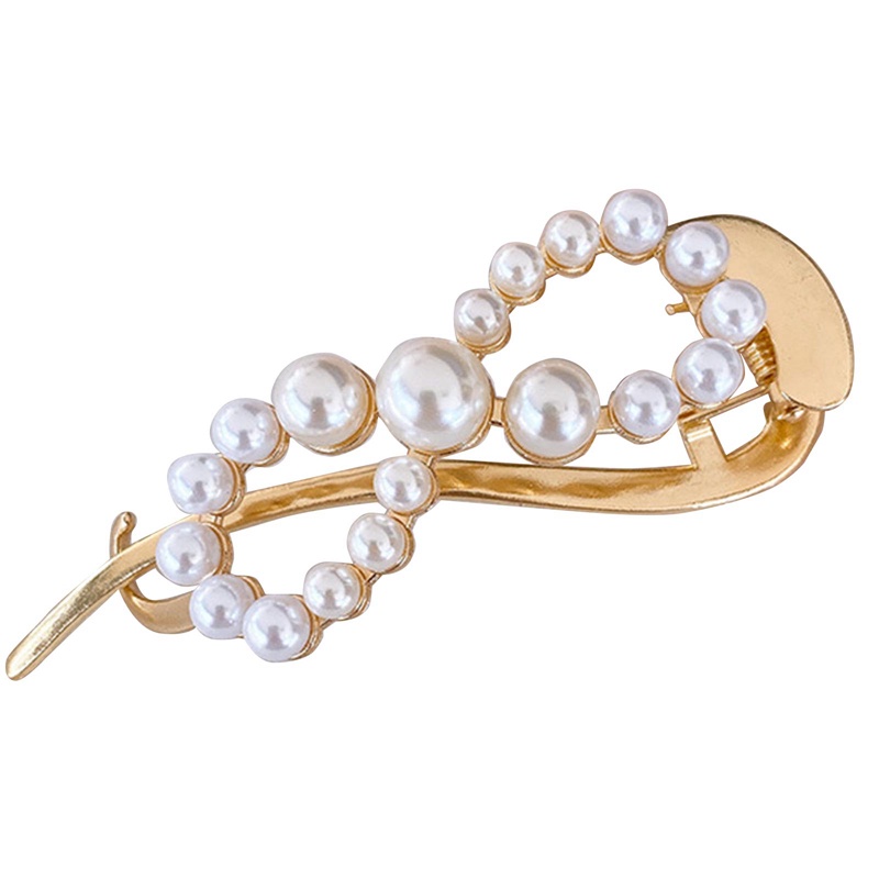 Korea Logam Kupu-Kupu Mutiara Klip Rambut Jepit Rambut Fashion Manis Ponytail Clip Barrettes Hairgrips Hiasan Kepala Wanita Hair Accessorie