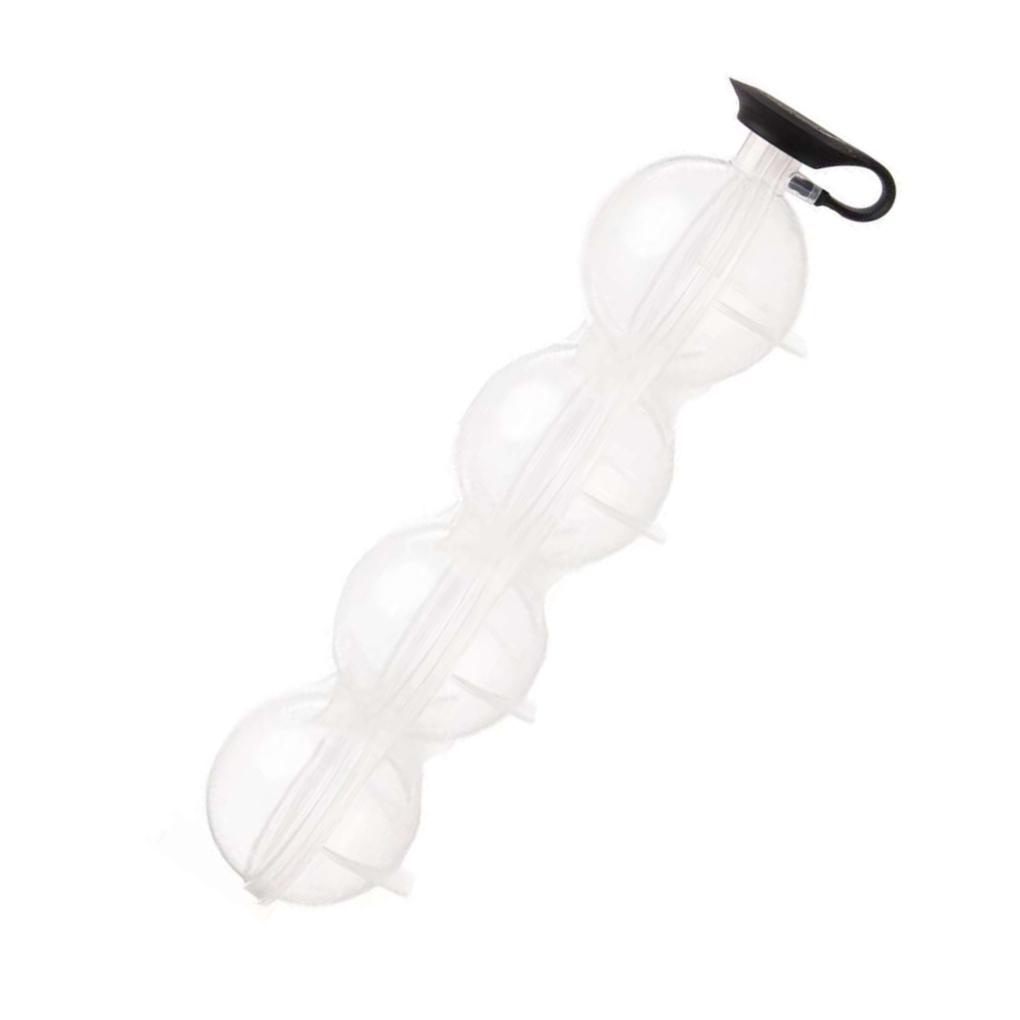 Cetakan Es 4-rongga Cocktail Tray Reusable Round Ice Cube Ball Mold Dengan Tutup Untuk Bar Rumah