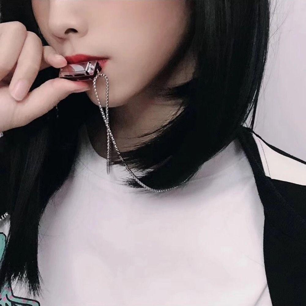 Mxbeauty Mini Harmonika Kalung Perhiasan Hadiah Temperamen Klavikula Rantai Peluit Sweater Rantai Pasangan Kalung Alloy Gaya Korea Kalung