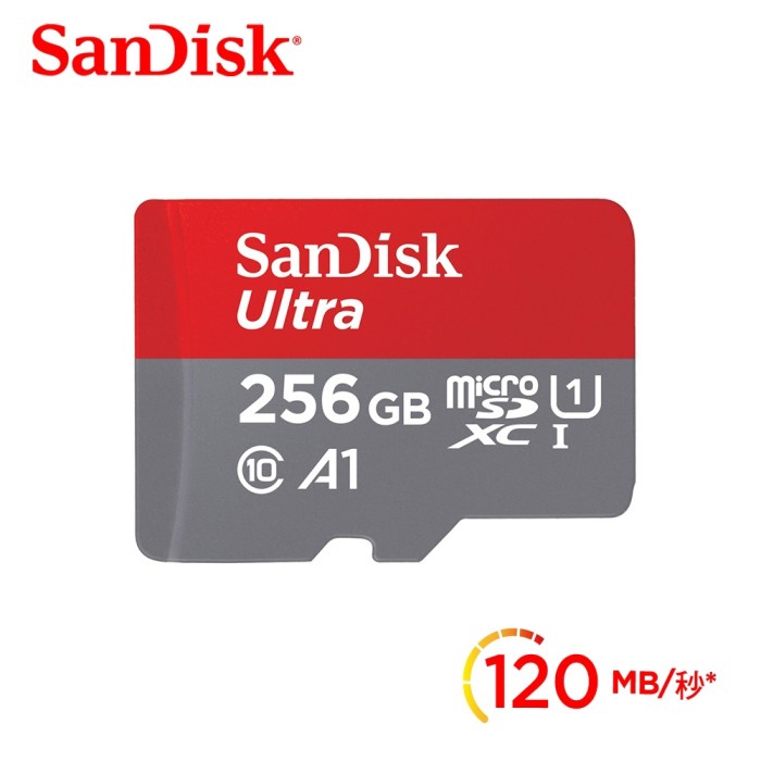 SanDisk Ultra microSDXC Card UHS-I Class 10 A1 (150MB/s) 256GB - SDSQUAC-256G-GN6MN