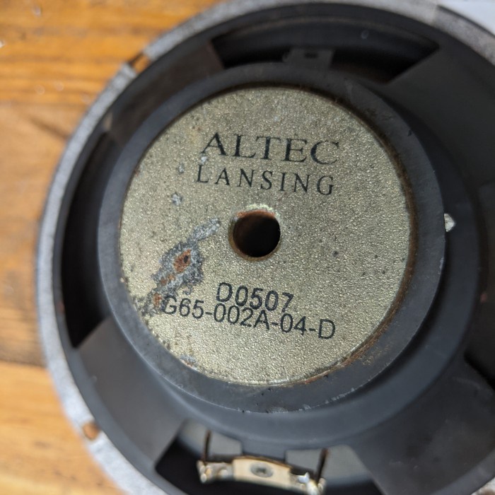 Speaker 6 Inch Altec Lansing VS4121 G65-002A-04-D Copotan Subwoofer 6"