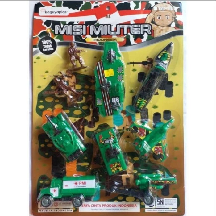 Mainan Set 9 pcs Misi Militer Tentara Kapal Induk Tank Truk Jet Tempur