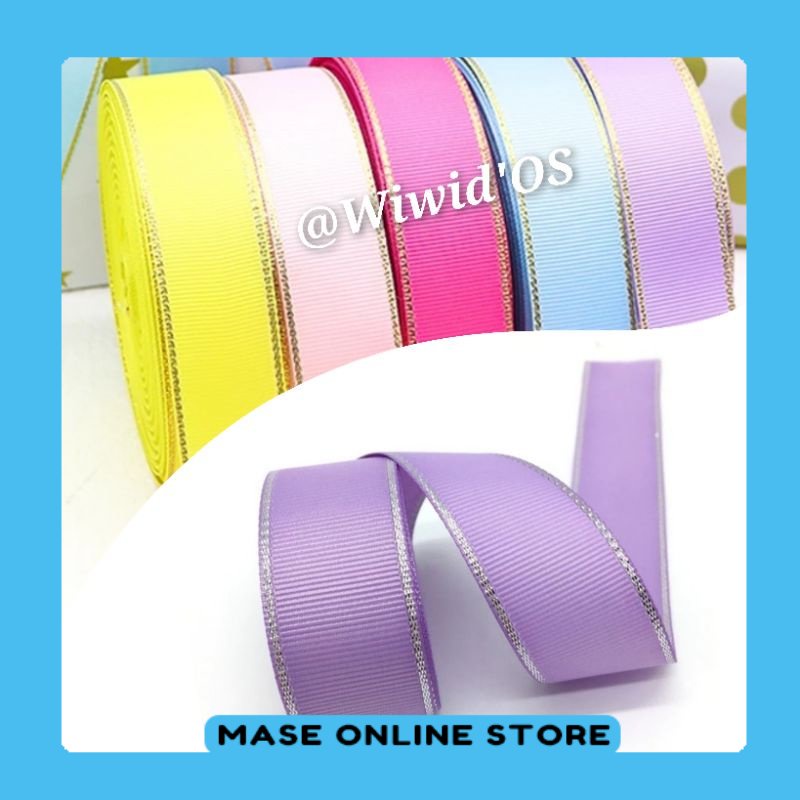 

MST (1 meter) PITA GROSGRAIN LIST BENANG SILVER 1 cm MASESTORE