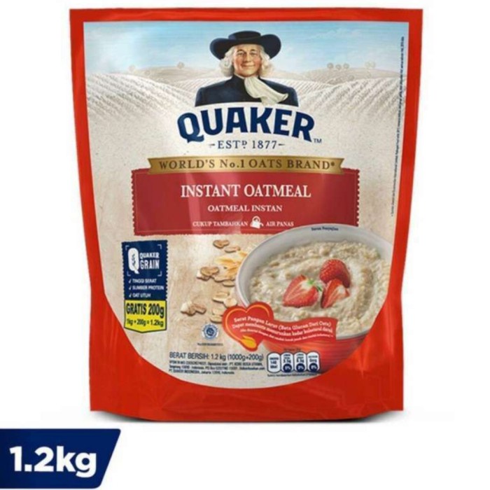 

[Ready Stock] Quacker Instant Oatmeal 1200 gr / 1.2 kg