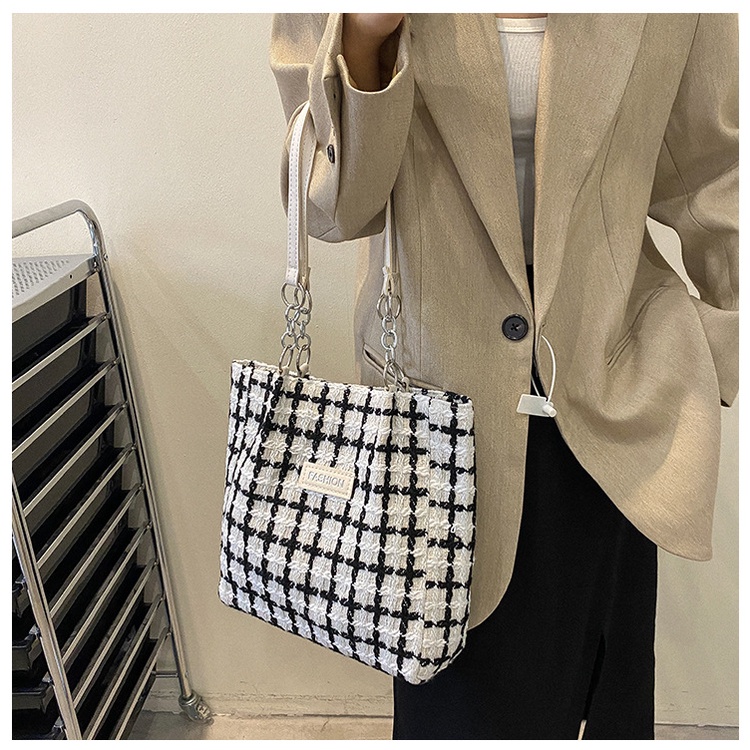 BAO089 Tas Selempang Bahu Tote Bag Kasual Wanita Import Fashion Korea Terbaru - Shoulder Bag Wanita Kekinian