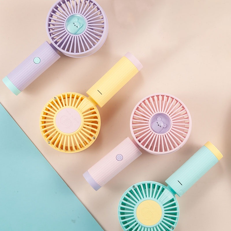 WS GROSIR - Ki15663  Kipas Kecil Karakter / Kipas Mini Genggam Portable Karakter / Kipas Angin Kecil