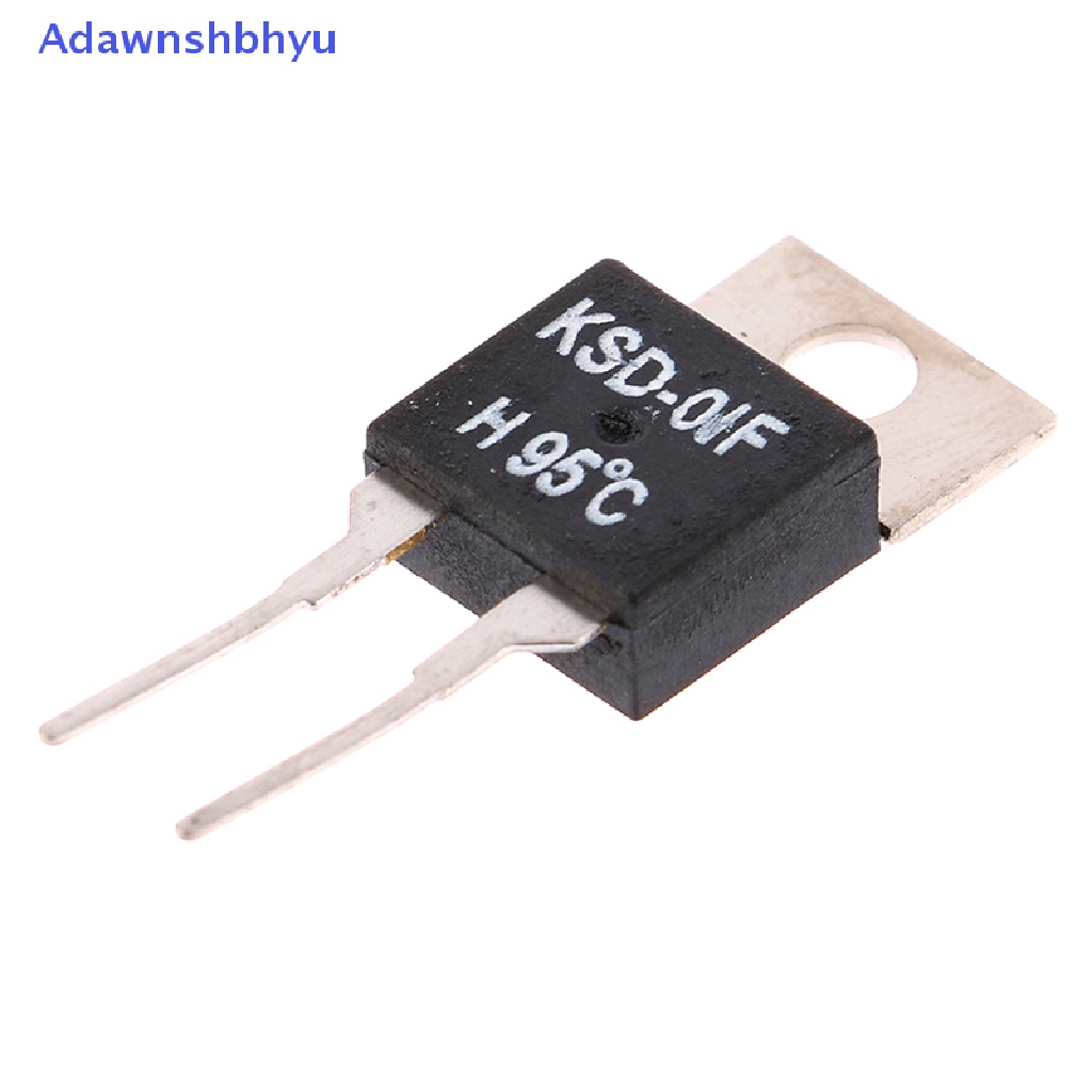 Adhyu 2Pcs Termostat Sensor Suhu Thermal Switch Biasa Terbuka KSD-01F 95degc ID