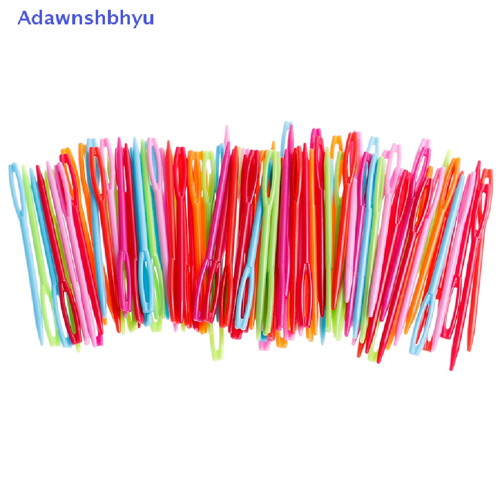 Adhyu 100Pcs 7cm Plastik Knitg s Crochet Hooks Tapestry Wol Benang s DIY 20pcs 7cm Plastik Knitg s Crochet Hooks Tapestry Benang Wol s DIY  Hook Kaitan Knitg s Plastik 7cm Tahan Lama