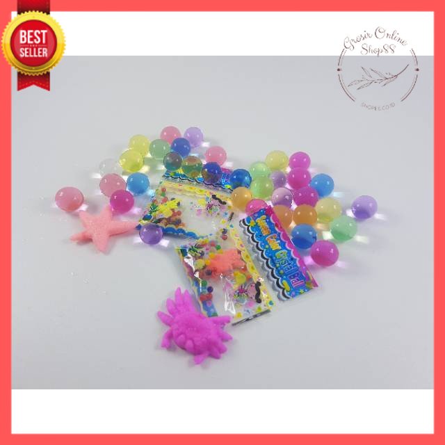 GOS -D414- Mainan Jelly Waterbeads &amp; Animal Grow - Hydrogel Water Beads - Mainan Montessori Sensory Play