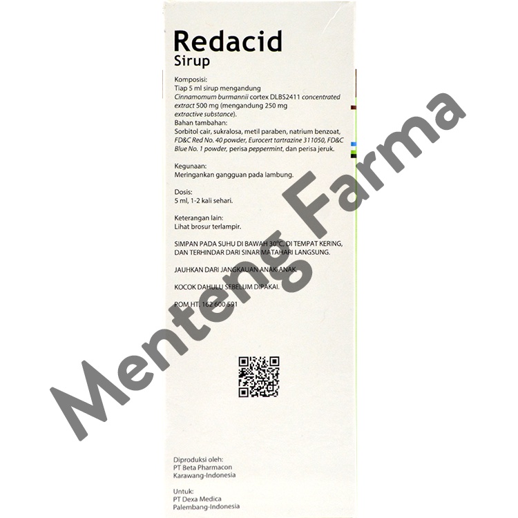 Redacid 250 mg/5 ml Sirup 100 ml - Meringankan Gangguan Lambung