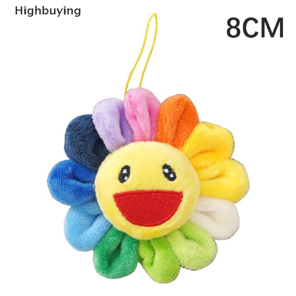 Hbid Plush Keychains Sun Flower Car Key Chain Brooch Pin Sunflower Keychain Bag Pendant Mobile Phone Strap Keyring Glory