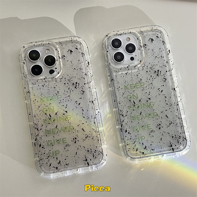 Oppo A17 A76 A96 A54S A12 A57 A5s A55 A15 A1K A16 A77s A77 A3s A53 A31 A16s A52 A5 A9 A92 A17K A16K A72 A74 A7 A16E A54 A95 Reno 4F 5warna Simple Tinta Bintik Bening Airbag Case