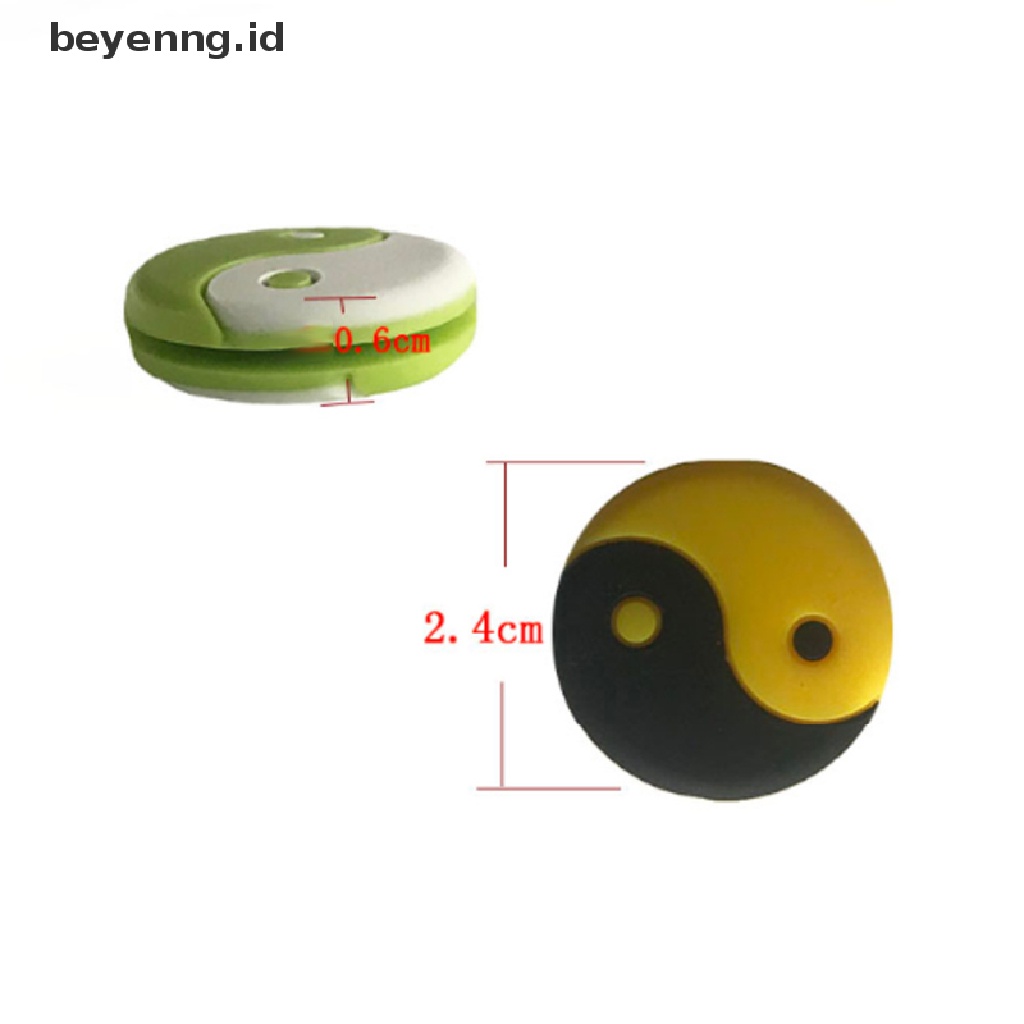 Beyen 10Pcs Silikon Raket Tenis shock absorber Tai Chi 5warna full Jaring Penyerap ID