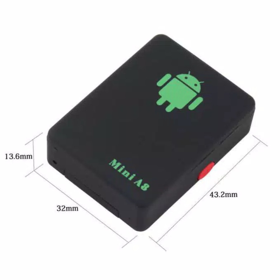 GPS Tracker Mini A8 Alat Pelacak Posisi Tracker Lokasi Multipungsi Keamanan Kendaraan Sepeda Motor Mobil Lacak Posisi Dan Rekam Suara Jarak Jauh GPS Mini A8