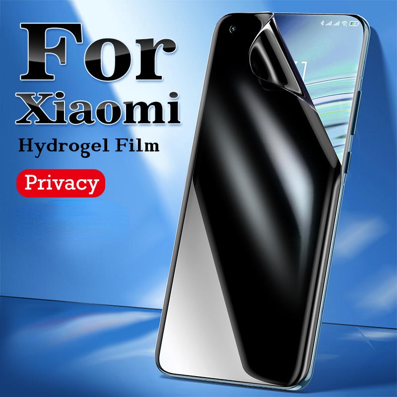 Untuk Xiaomi MI 13 12 12T 11 11T 10 10T 9 9T Pro Lite NE Pelindung Layar Anti Mengintip Untuk MI 10S 11 Ultra 12x9se Civi 2 1S Mix 4catatan 10 Pro Lite Privasi Hydrogel Film