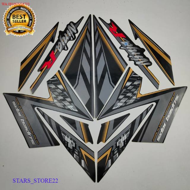 (ORI) striping kawasaki ninja r 2014 hitam se stiker list  motor KUALITAS ORIGINAL PABRIK