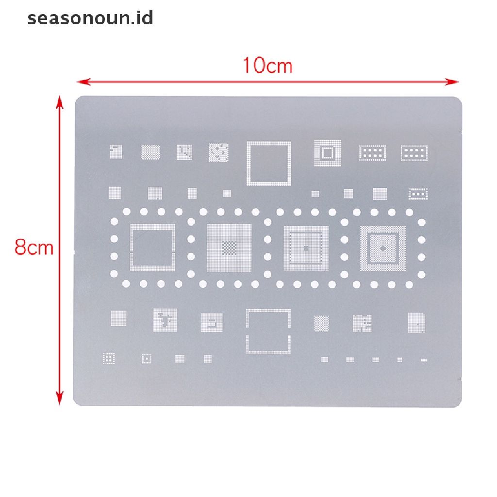 Seasonoun 1PC SAM14 BGA Reballing Stensil Untuk Exynos78707884 7885 7904 9610 9611 CPU A10.