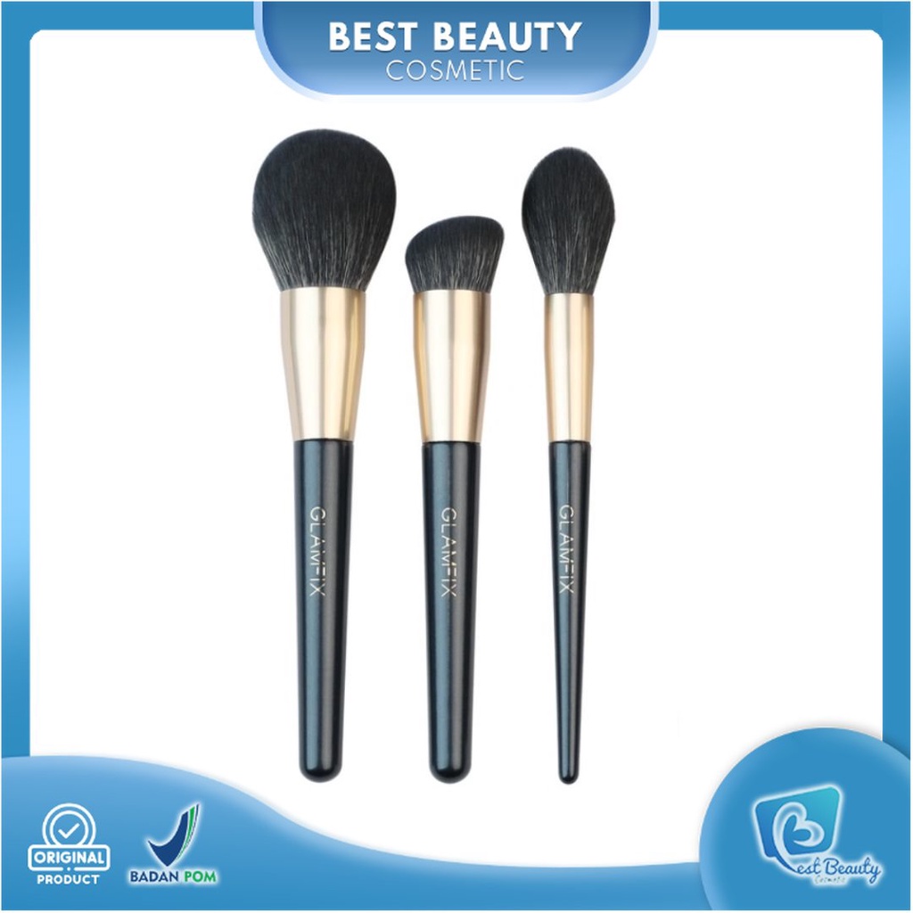 ★ BB ★ GLAMFIX Exclusive Face Make Up Brush Set 3pcs