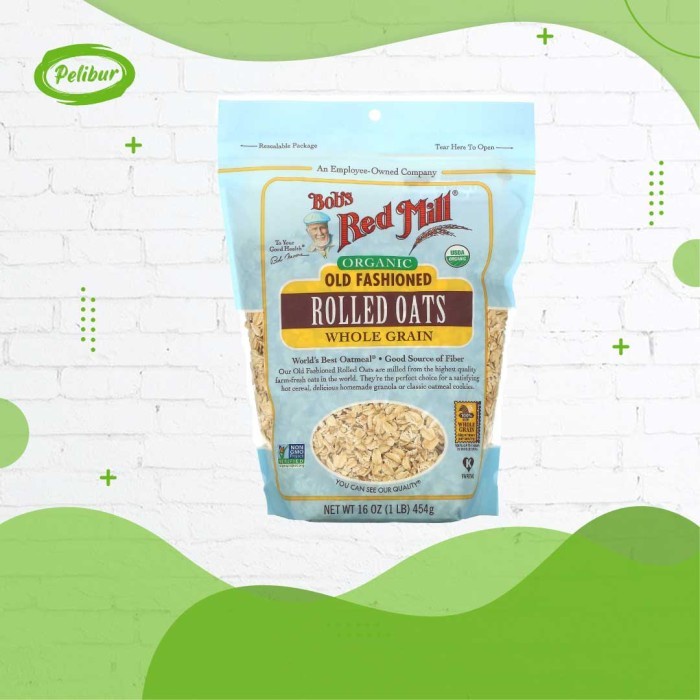 

[Ready Stock] Bobs Red Mill Organic Old Fashioned Regular Rolled Oats 454 gr