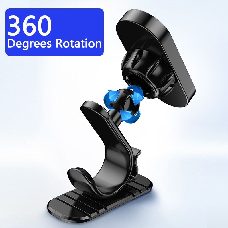 D6 Magnetic Car Phone Holder 360derajat Rotatable Mobile Phone Stand Auto Dashboard GPS Navigasi Bracket Dengan Bawah Self Adhesive Sticker