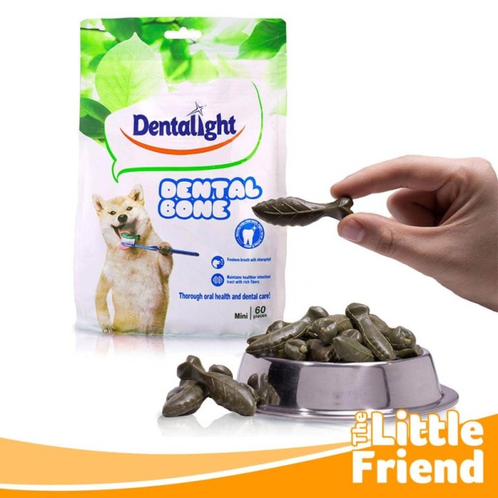 Snack Cemilan Anjing Pembersih Plak Karang Gigi Anjing FRESH MINT DENTAL BONE 16 GRAM