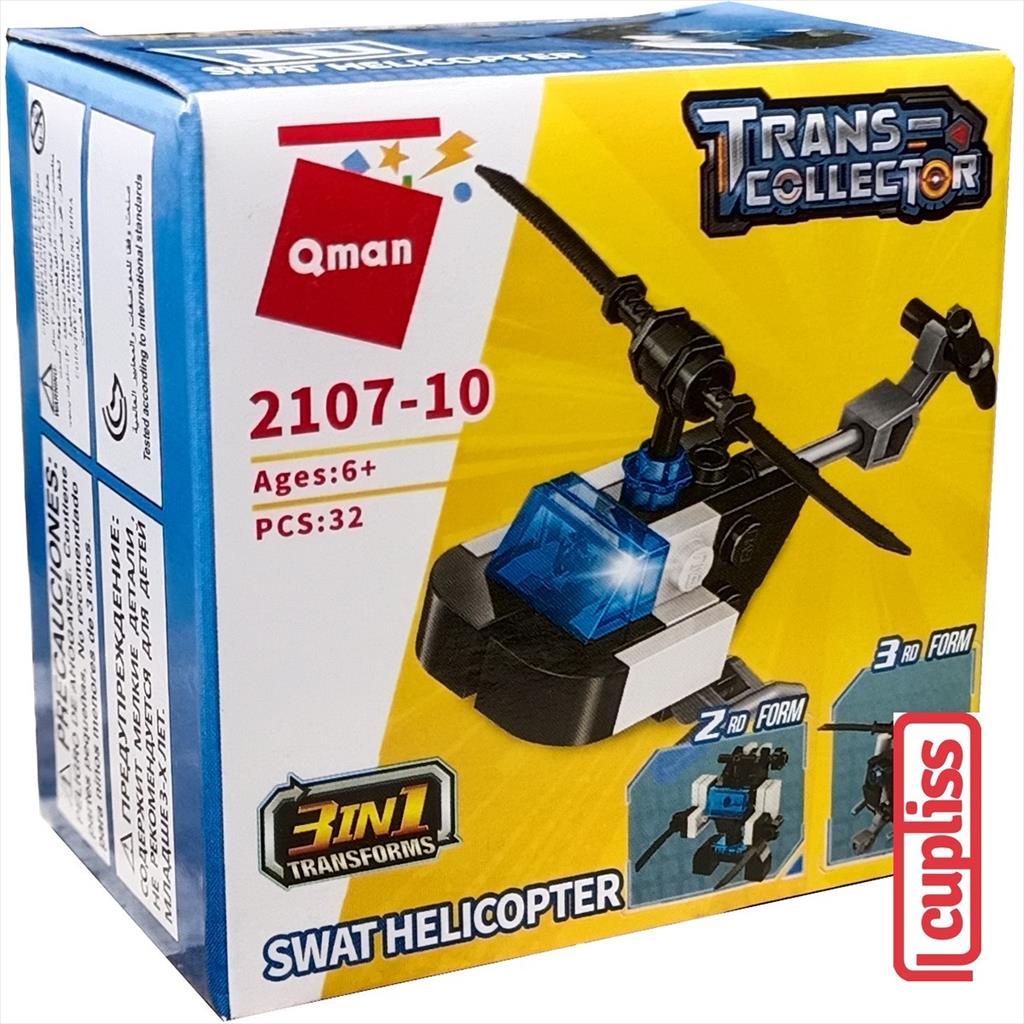 QMAN Fire Swat 3in1 SWAT Helicopter 2107-10