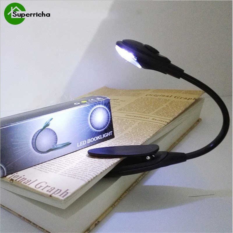 Hot Sale/Lampu Buku LED Clip On Mini/Lampu LED Terang Fleksibel/Lampu Baca Buku Untuk Kamar Tidur Travel