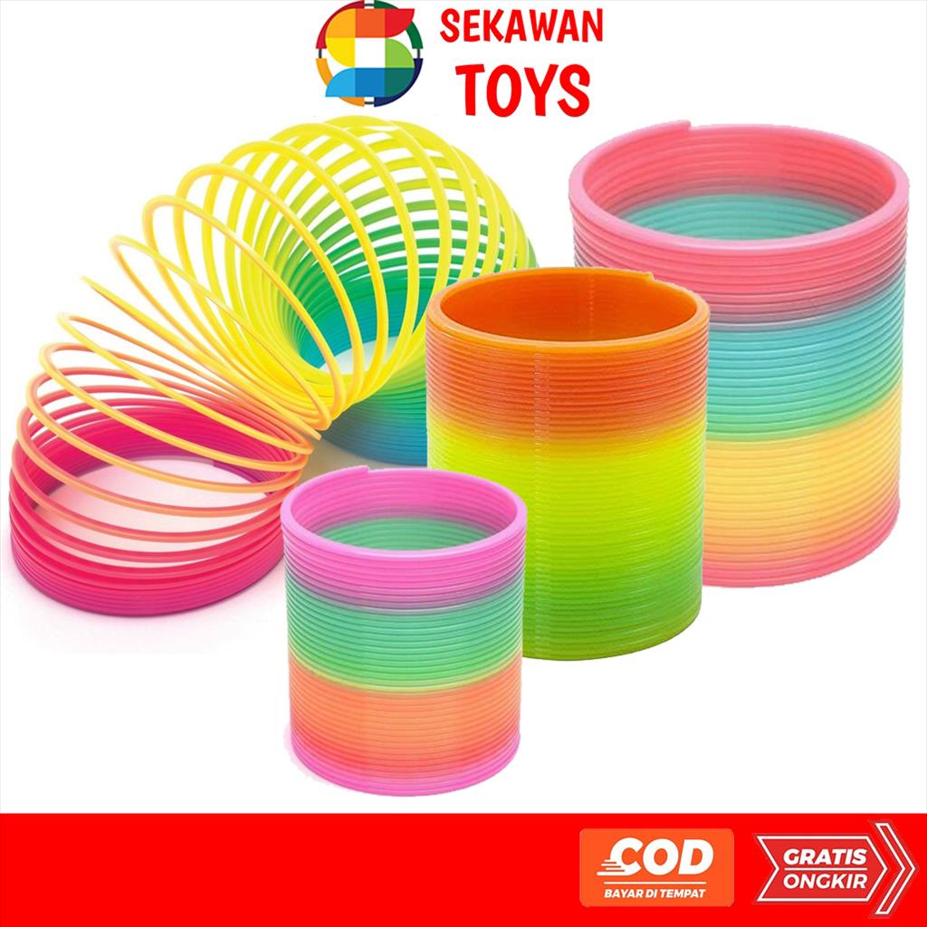 Mainan Per Pegas Rainbow Jumbo / Mainan Anak Rainbow Spring 1028