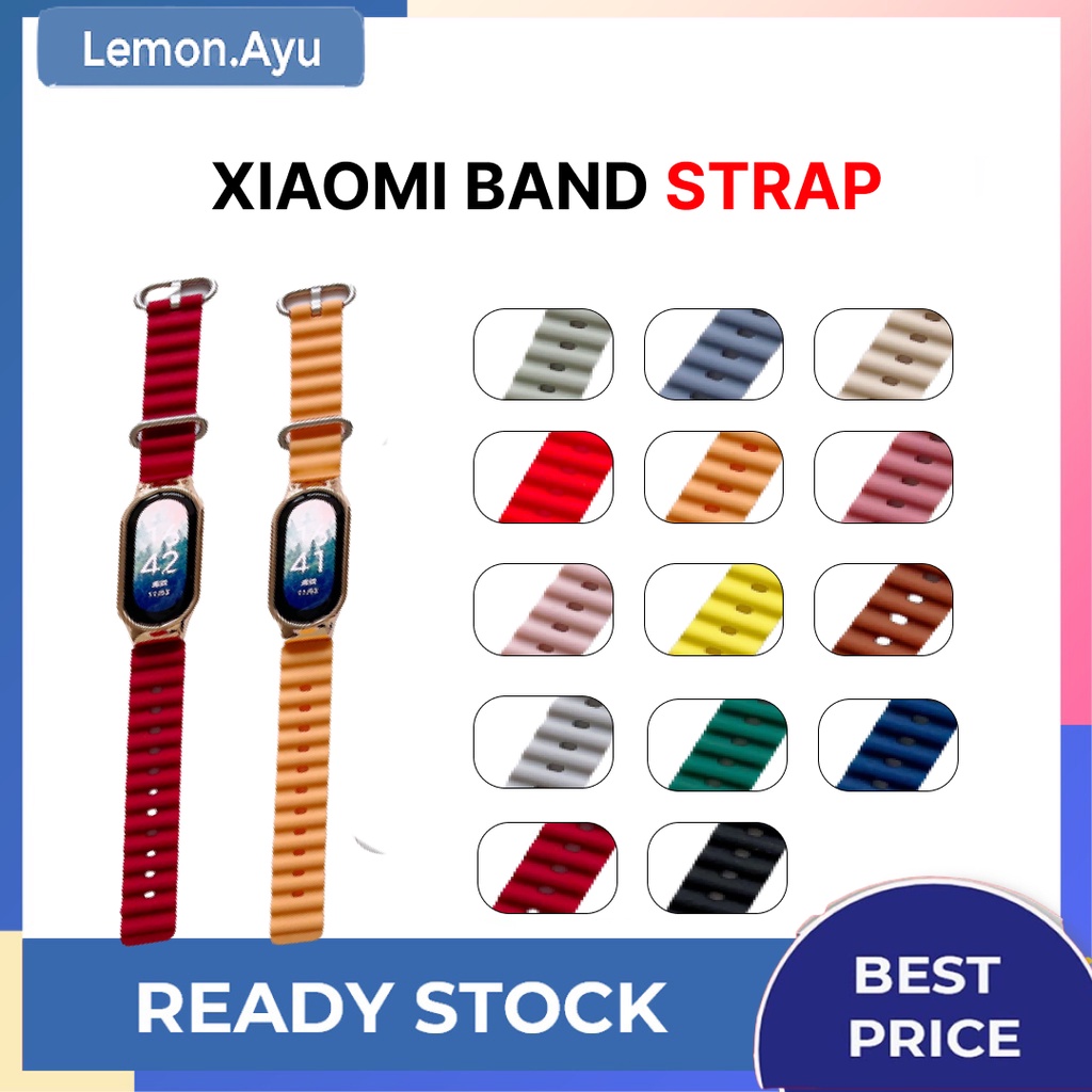 Strap Xiaomi Mi Band Ocean Model Bergelombang Colorful Miband 3/4/5/6