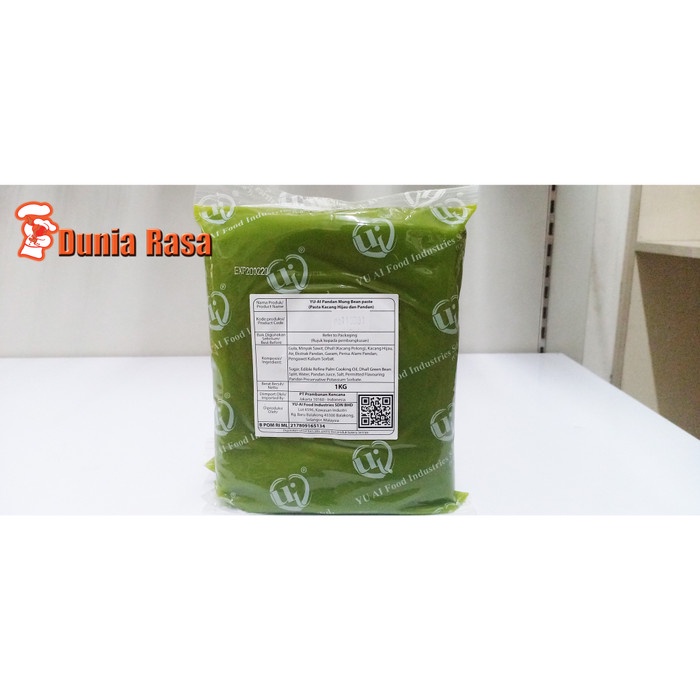 

YU-AI Pandan Mung Bean Pasta 1kg (Pasta kacang hijau dan pandan)