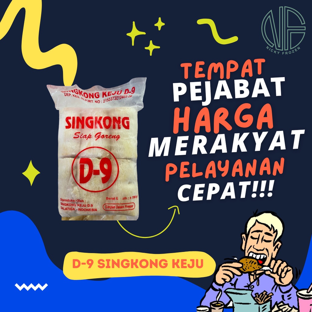 

SINGKONG FROZEN (GORENG / KUKUS) 500 GR