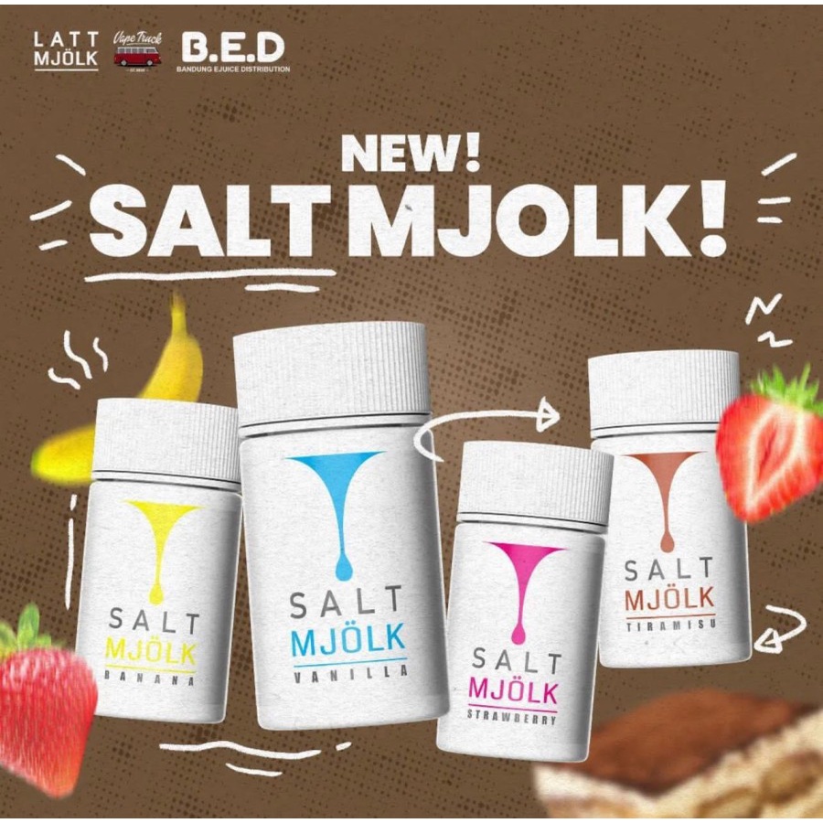 SALTNIC LIQUID AUTHENTIC LATT MJOLK SALT NIC LIQUID 30ML 25MG SERIES